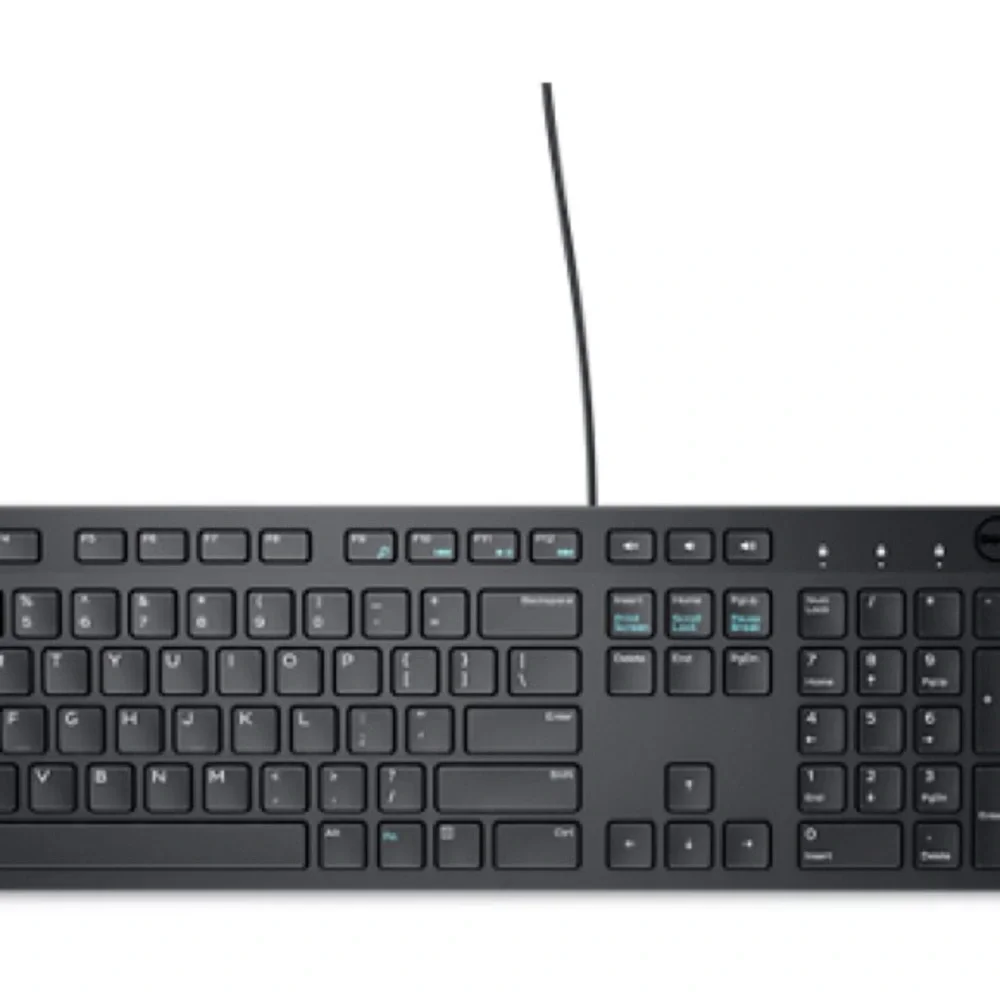 Dell Black Wired Keyboard and Mouse Combo